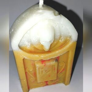 Hand crafted limited edition tombstone candle